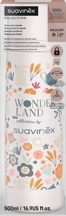 SUAVINEX - 402841-TERMOS NA NAPOJE 500ML/BEŻOWY LIBERTY/WONDERLAND