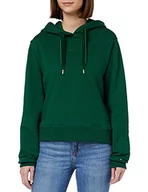 Swetry damskie - Tommy Hilfiger Damski sweter z kapturem REG z krótkim aksamitem z kapturem, zielony (Prep Green), M - miniaturka - grafika 1