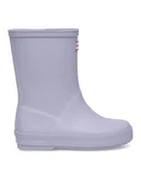 Buty dla dziewczynek - Hunter Kalosze HFC-03 Szary - miniaturka - grafika 1