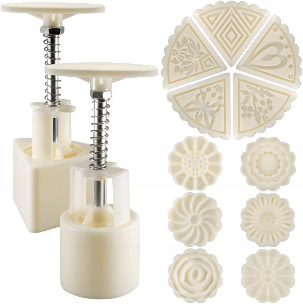 FORMA DO MOONCAKE CIASTEK 50G + 11 STEMPLI PRASA DO CIASTA