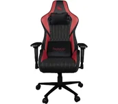 Fotele gamingowe - Konix Hel Gamingowy do 150kg Skóra ECO Czarno-czerwony - miniaturka - grafika 1