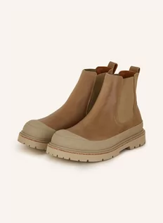 Botki damskie - Birkenstock Botki Chelsea Prescott beige - grafika 1