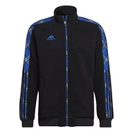 Kurtki męskie - adidas Męska kurtka Tiro FL JKT WR, czarna/królewski błękit, XS, czarny/królewski błękit, XS - miniaturka - grafika 1