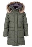 Płaszcze damskie - Płaszcz zimowy DOREE w kolorze zielonym Lenne r.140 - miniaturka - grafika 1