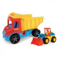 Samochody i pojazdy dla dzieci - Wader Pojazdy Multi truck z koparką GXP-766677 - miniaturka - grafika 1