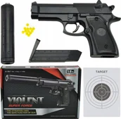 Zabawki militarne - Skleplolki BROŃ ASG PISTOLET NA KULKI TŁUMIK REPLIKA KARABIN - miniaturka - grafika 1