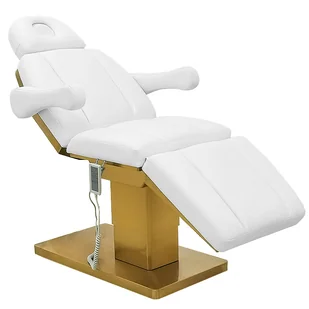 Fotel kosmetyczny elektryczny łóżko do salonu kosmetycznego pedicure leżanka rehabilitacyjna regulacja 3 siłowniki Jordan - Fotele kosmetyczne - miniaturka - grafika 1