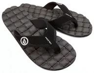 Klapki i japonki męskie - japonki męskie VOLCOM RECLINER SANDALS Black/White - miniaturka - grafika 1