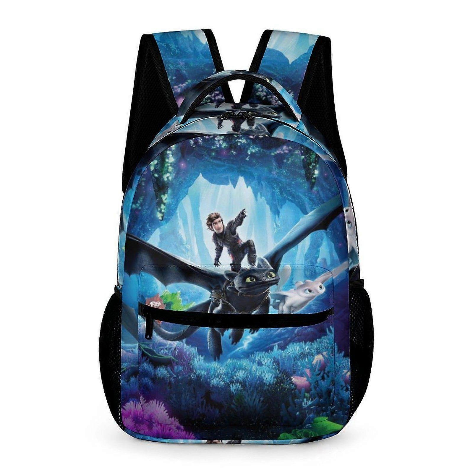 Plecak xp1948 Jak wytresować smoka Plecaki dla dzieci Śliczna torba szkolna Tornister Casual Daypack Plecak na zewnątrz dla chłopców i dziewcząt194...