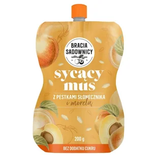 Bracia Sadownicy Sycący mus z pestkami słonecznika i morelą 200 g - Soki i napoje niegazowane - miniaturka - grafika 1