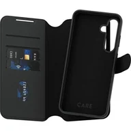Etui i futerały do telefonów - Etui PANZERGLASS Care Feature Tango 2w1 Wallet do Samsung Galaxy S25+ Czarny - miniaturka - grafika 1