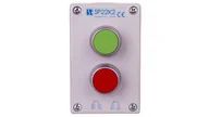Inne akcesoria elektryczne - Spamel SP.INW. Kaseta kompletna 2-otworowa z przyciskami START-STOP (KZ,KC) SP22K2\01-1 - miniaturka - grafika 1