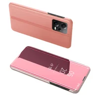 Etui i futerały do telefonów - Clear View Case etui do Xiaomi Redmi Note 12 Pro+ pokrowiec z klapką różowe - miniaturka - grafika 1