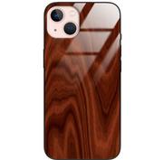Etui i futerały do telefonów - Etui drewniane iPhone 13 Premium Wood Mahogany Forestzone Glass - miniaturka - grafika 1