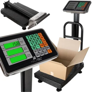 Waga Magazynowa Elektroniczna Sklepowa LCD 150kg Platformowa Towarowa Mocna - Wagi sklepowe - miniaturka - grafika 1
