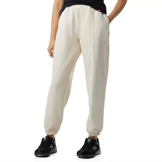 Spodnie damskie - Spodnie New Balance WP23553GIE - beżowe - grafika 1