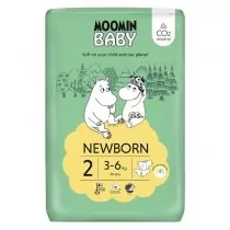 Muumi Baby Moomin Baby, Pieluszki 2 (3-6 kg), Eko 56 szt. - Pieluchy - miniaturka - grafika 1