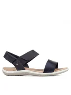Sandały damskie - Geox Sandały D Sandal Vega D02R6F 09ACF C4322 Granatowy - miniaturka - grafika 1