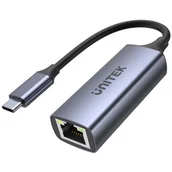 Adaptery i przejściówki - Unitek Adapter USB-C RJ45 1Gbit LAN PD 100W - miniaturka - grafika 1