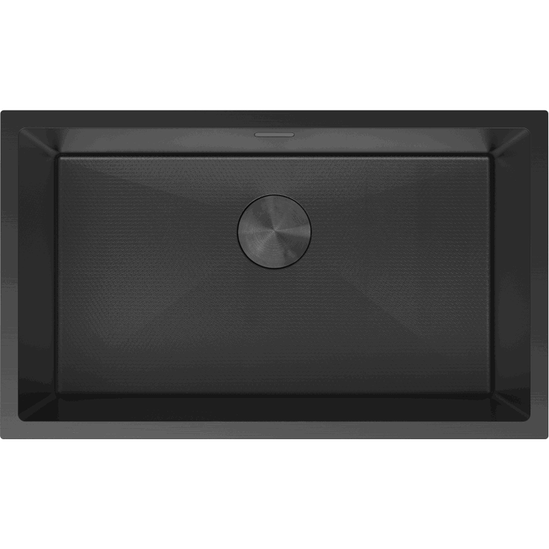 Mexen Trixo zlewozmywak stalowy 1-komorowy 750 x 440 mm, czarny HC - 6415751000-70HC