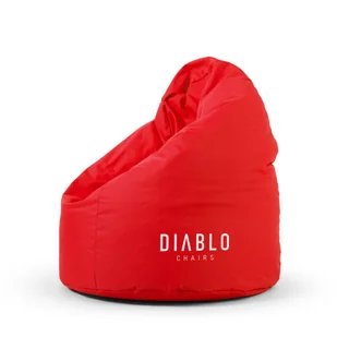 Pufa dla dziecka Diablo Chairs, czerwona - Fotele gamingowe - miniaturka - grafika 1