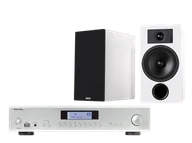 Zestawy stereo - Rotel A12 MkII (srebrny) + Tesi 3 (biały) - miniaturka - grafika 1