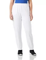 Spodnie damskie - Champion Damskie spodnie treningowe Rochester 1919 z wysokim stanem, Boyfriend Elastic Cuff, spodnie treningowe, białe, rozmiar XL, biały, XL - miniaturka - grafika 1