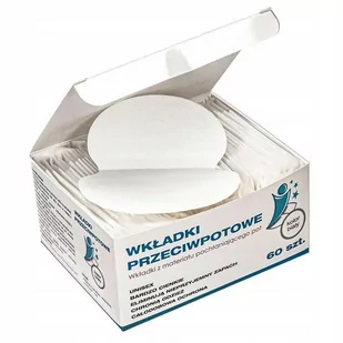 Wkładki przeciwpotowe pod pachy - 60 szt - Białe - Dezodoranty i antyperspiranty unisex - miniaturka - grafika 1