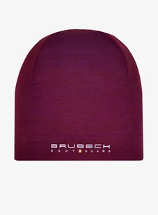 Czapka termoaktywna Brubeck Active Wool Hat - plum - Czapki damskie - miniaturka - grafika 1