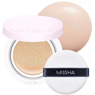 Podkłady do twarzy - MISSHA - Magic Cushion Cover Lasting SPF50+ / PA+++ 15g - 21 Light beige - miniaturka - grafika 1