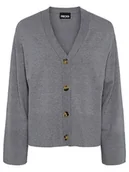 Swetry damskie - Pieces Kardigan w kolorze szarym - miniaturka - grafika 1