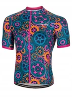 Kurtki rowerowe - Koszulka rowerowa zeroRH+ Powers GREEN TEAL/FUCSIA - XXL - miniaturka - grafika 1