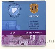 Foto gadżety - Fotonarożniki do wklejania zdjęć Henzo białe (250 szt.) - miniaturka - grafika 1