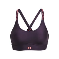 Biustonosze - Damski Stanik sportowy UNDER ARMOUR UA INFINITY MID COVERED 1363353-541 – Czarny - miniaturka - grafika 1