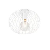Oprawy, klosze i abażury - QAZQA Designerska lampa sufitowa biała 30 cm - Johanna - miniaturka - grafika 1