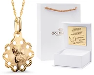 Biżuteria dla dzieci - ZŁOTY MEDALIK ŁAŃCUSZEK CHRZEST ŚWIĘTY KOMUNIA ŚWIĘTA 333 - miniaturka - grafika 1