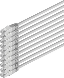 Kabel sieciowy patch S/CONN o maksymalnej łączności, kat. 6, S/FTP, PIMF, bezhalogenowy, VE10, 10 m (75720-H-SET10) - Kable miedziane - miniaturka - grafika 1