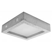 Oprawy, klosze i abażury - Kwadratowy plafon betonowy loft - S182-Neltos - miniaturka - grafika 1
