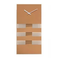 Dekoracja stołu - Nextime Zegar ścienny Bold Stripes, miedziany - miniaturka - grafika 1