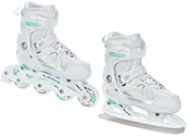 Rolki - Rolki Łyżwy 2w1 Raven Spirit White/Mint 37-40 - miniaturka - grafika 1