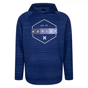 Hurley Bluza chłopięca z długim rękawem z kapturem, wielokolorowa (Night Force Heather), 8 sztuk, wielokolorowy (Night Force Heather), 8 lat - Bluzy dla chłopców - miniaturka - grafika 1
