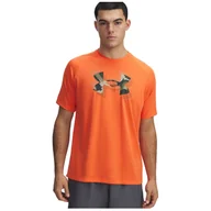 Koszulki sportowe męskie - Koszulka męska Under Armour M Tech Print Fill SS Rozmiar: M / Kolor: pomarańczowy - miniaturka - grafika 1