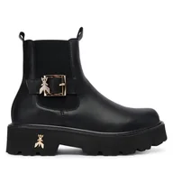 Botki damskie - Sztyblety Patrizia Pepe PPJ965.31 Czarny - miniaturka - grafika 1