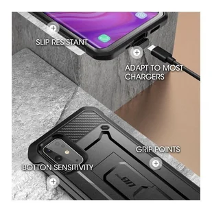 Etui Supcase do Pro Galaxy S20+ Plus Black - Etui i futerały do telefonów - miniaturka - grafika 7