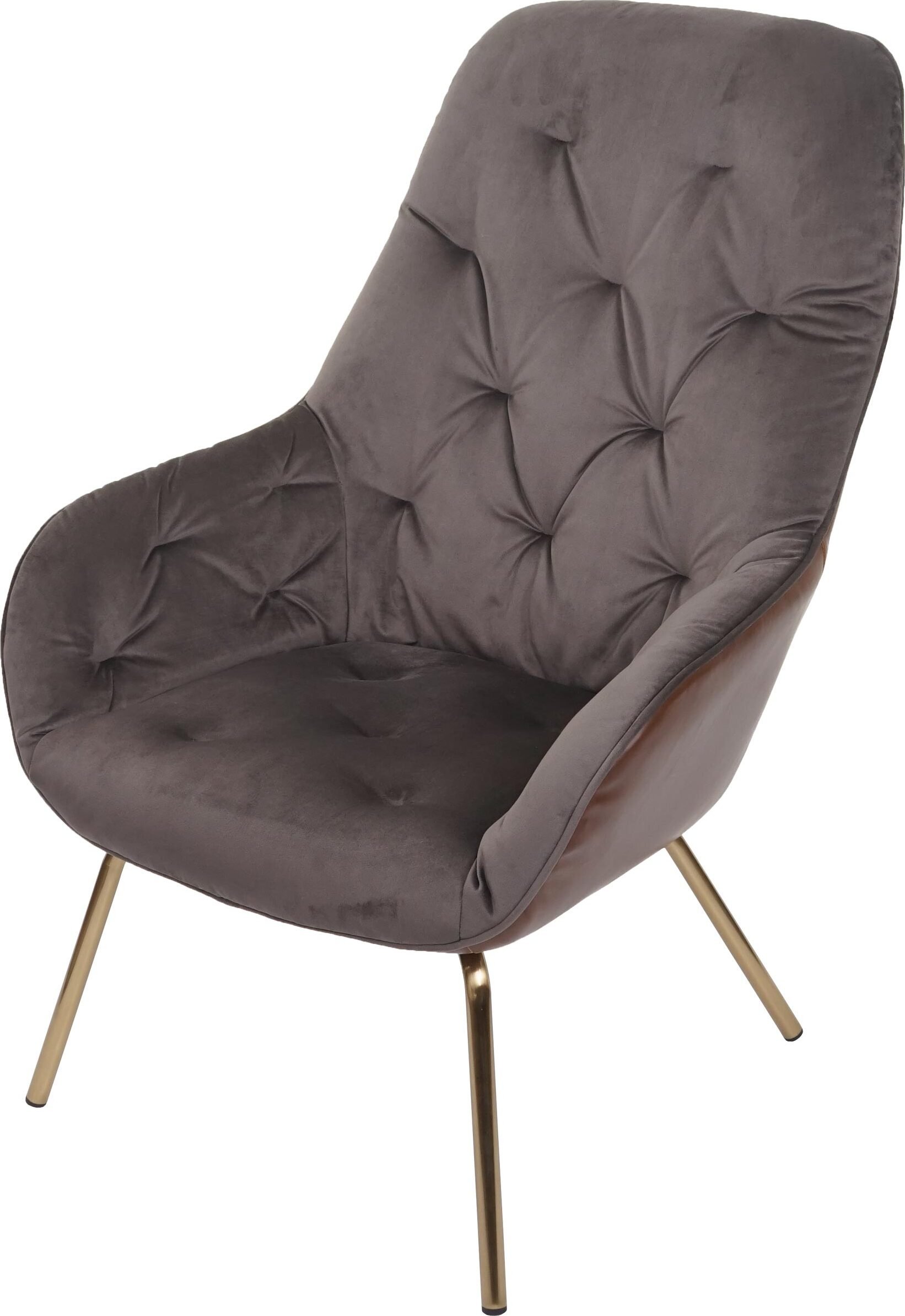 Krzesło do jadalni HWC-K26, tapicerowane krzesło do salonu krzesło kuchenne z podłokietnikami, metal ~ aksamit, jasnobrązowy