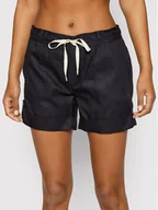 Spodnie sportowe damskie - Roxy Szorty materiałowe Life Is Sweeter ERJNS03389 Czarny Regular Fit - miniaturka - grafika 1