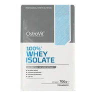 Odżywki białkowe - OstroVit 100% Whey Isolate, smak truskawkowy, 700 g - miniaturka - grafika 1