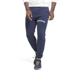 Męskie Spodnie REEBOK RI ARCH LOGO JOGGER HS9436 – Granatowy - Spodnie męskie - miniaturka - grafika 1