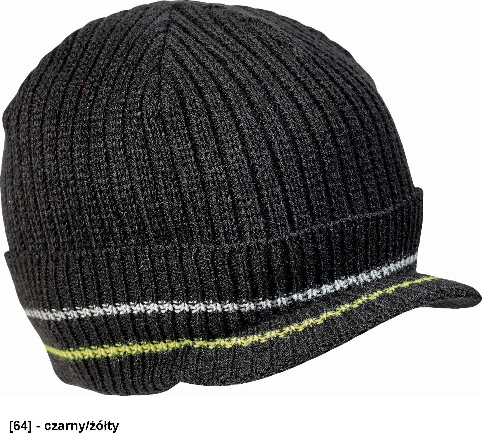 CERVA KNOXFIELD - czapka zimowa - czarny/pomarańczowy XL/XXL