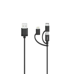 Hama Kabel USB Micro USB/USB Typ-C Lightning 0.75 m - Kable USB - miniaturka - grafika 2